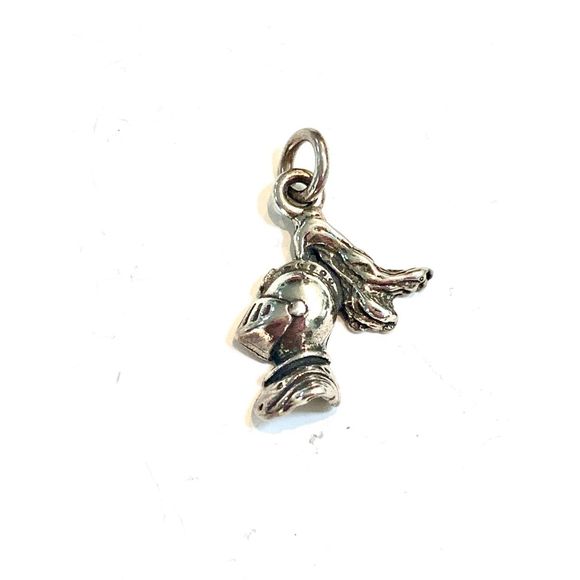 Knight Sterling Silver Jewelry Charm #spartan - Picture 1 of 3